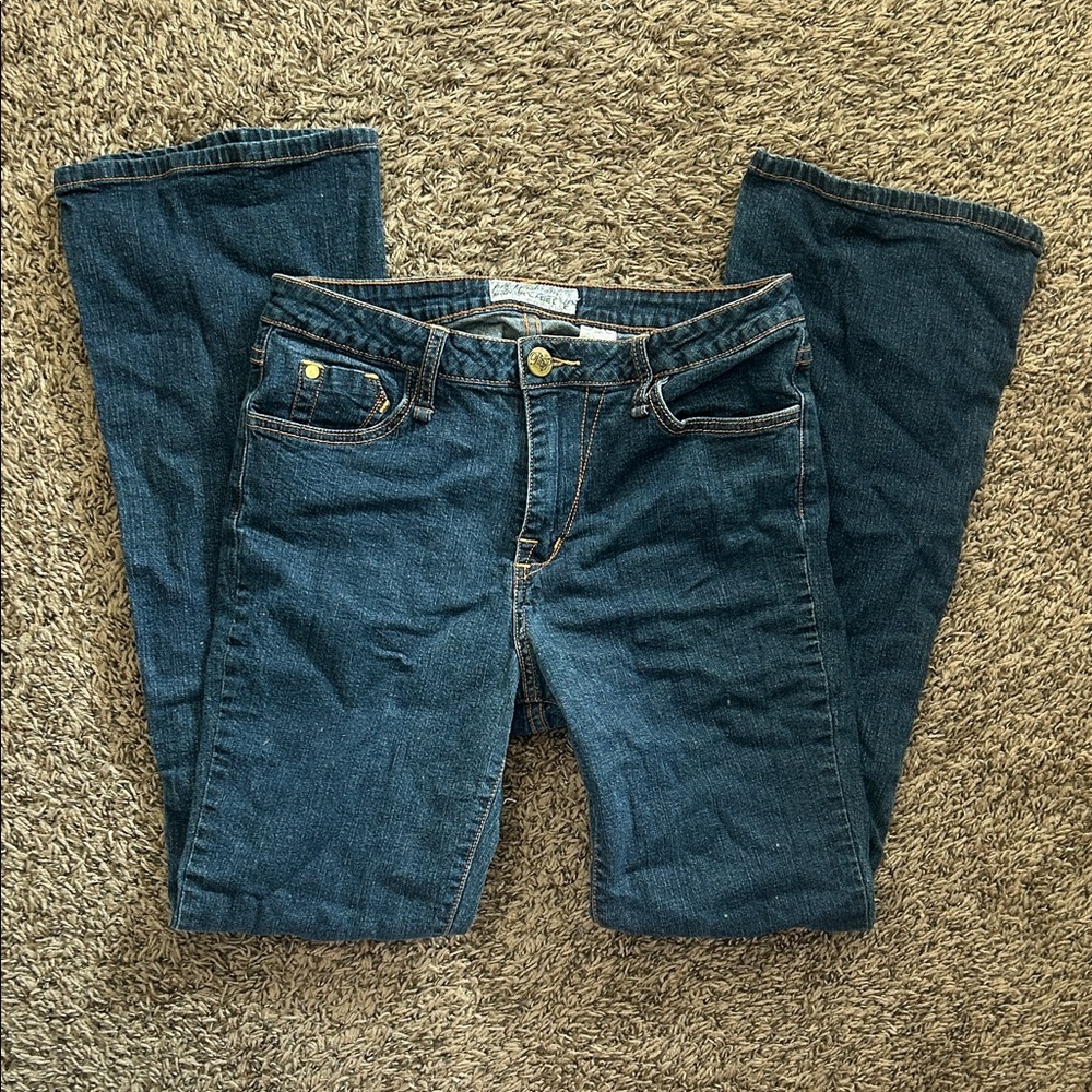 Women’s Y2K Vintage Dark Blue Denim Jeans Classic Straight Fit